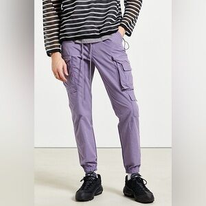 Standard Cloth Technical Slim Cargo Jogger Pants Purple - Size Medium